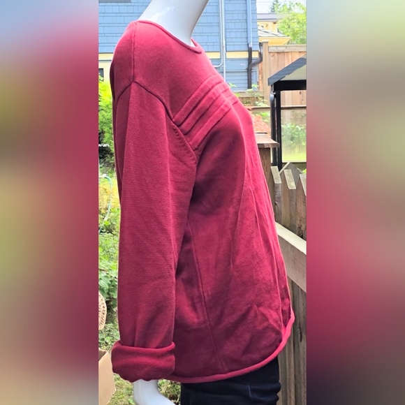 Tommy Hilfiger Women's Red Cotton Knit Pullover Sweater. Med - Picture 11 of 16
